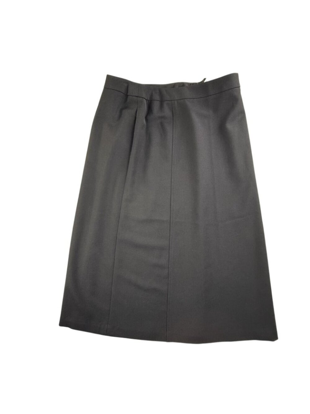 Vintage Talbots Skirt Womens 14P Black Wool A Line Midi Stretch Career Office - Picture 2 of 14